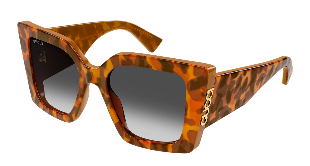 小物 GUCCI Monogram sunglasses brown gradient Gucci GG2039S Oversized Sunglasses in Spotted | Designer Daydream
