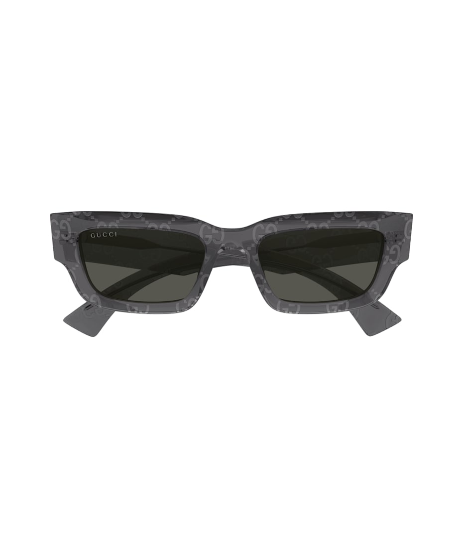 Gucci GG1838S Grey Monogram Slim Logo Sunglasses