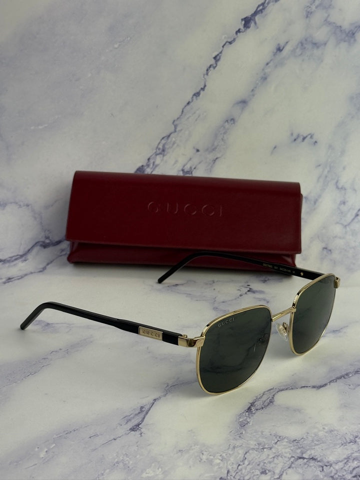 Gucci GG1799S Metal Sunglasses in Gold Grey