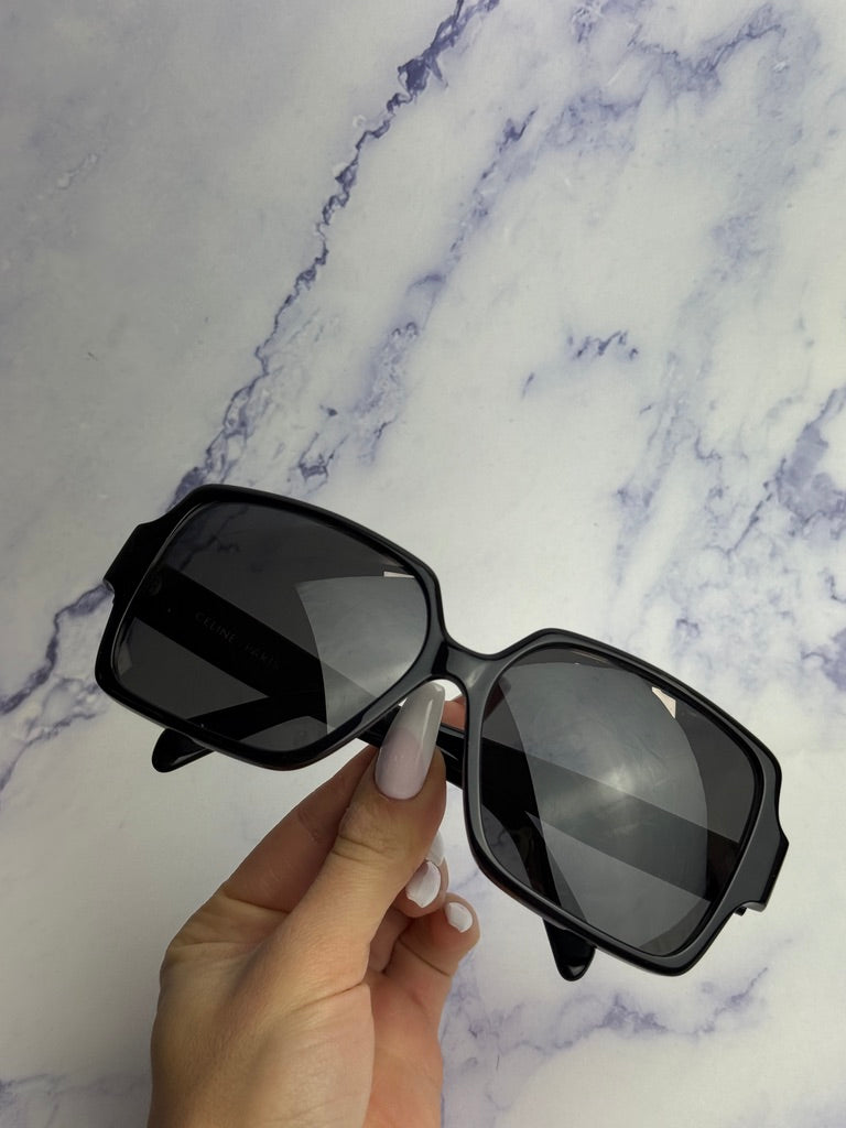 Celine CL40316U Black Square Triomphe Sunglasses