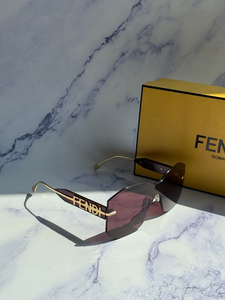 Fendi FE40067U Fendigraphy Burgundy Sunglasses