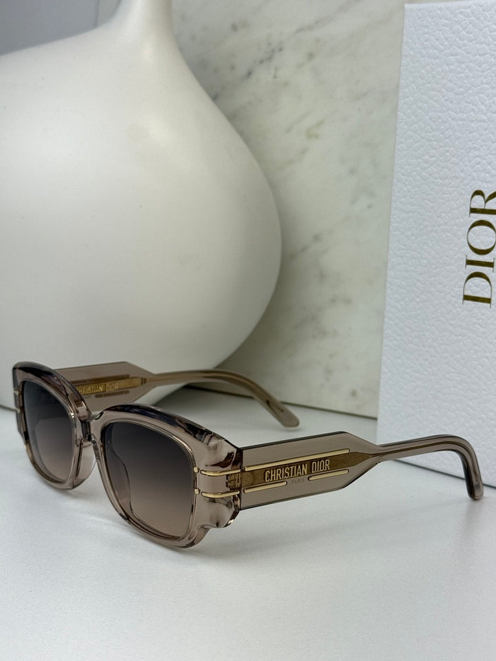 Dior Signature S13I Sunglasses in Transparent Pink