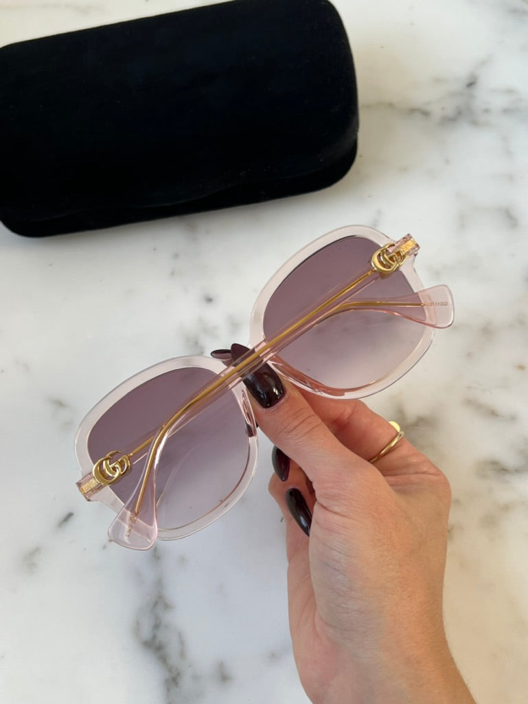 Gucci GG1178S Pink Marmont Rounded Sunglasses