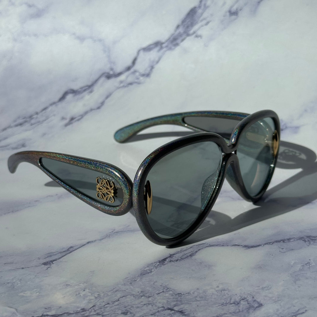 Loewe LW40132I Paula's Ibiza Sunglasses in Iridescent Grey Mirror