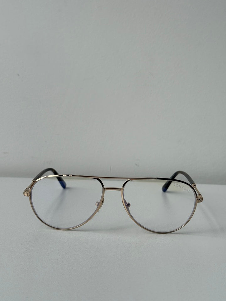 Tom Ford FT5829-B Gold Pilot Bluelight Frames