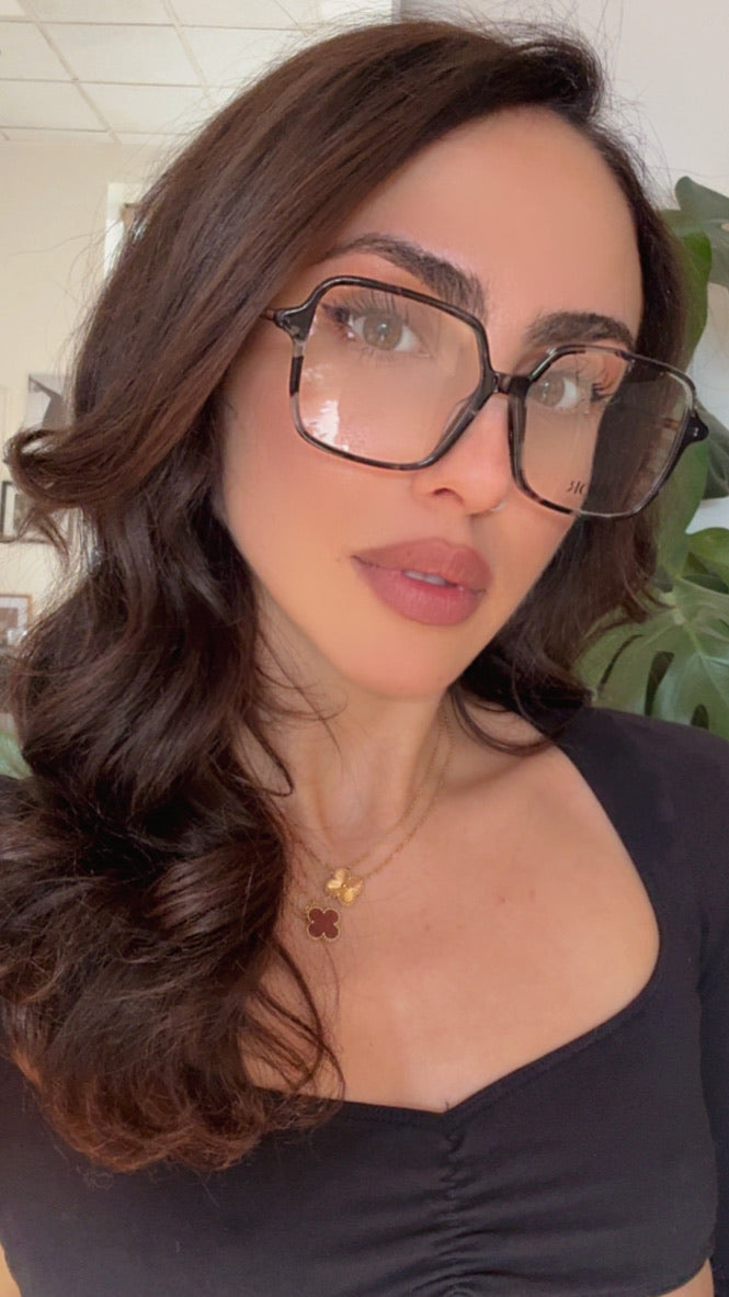 Dior Mini CD O S2F Square Frames in Grey Havana