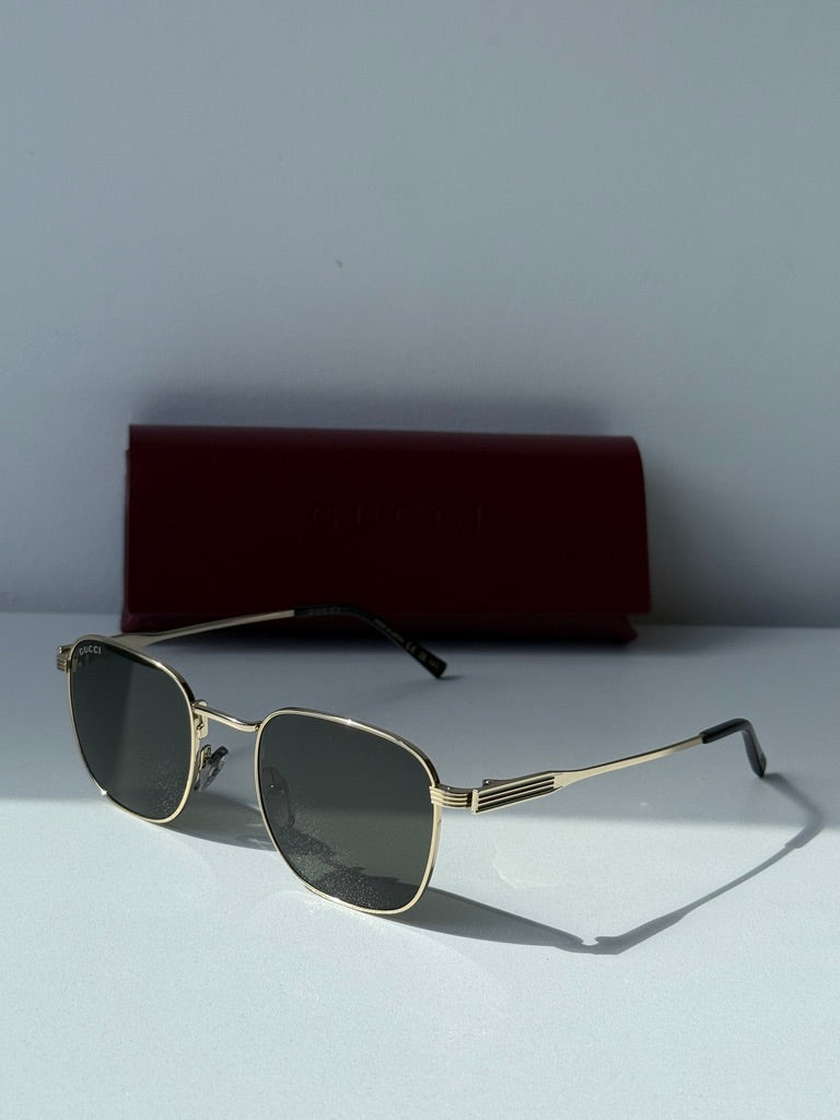 Gucci GG1876S Metal Sunglasses in Gold Grey