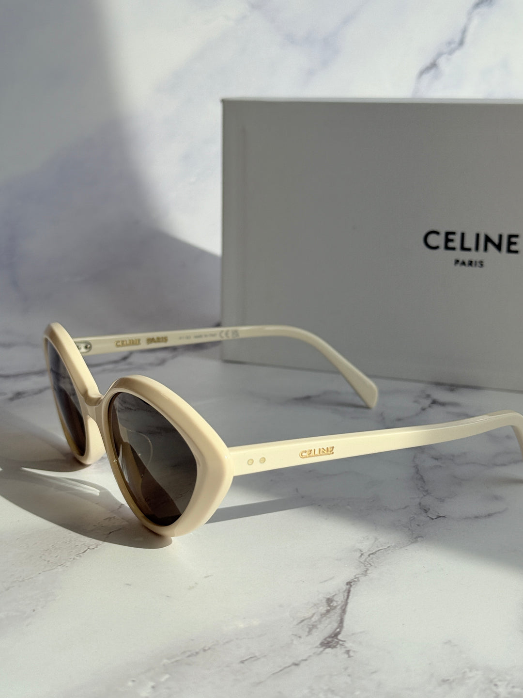 Celine CL40264U Ivory Cat Eye Sunglasses