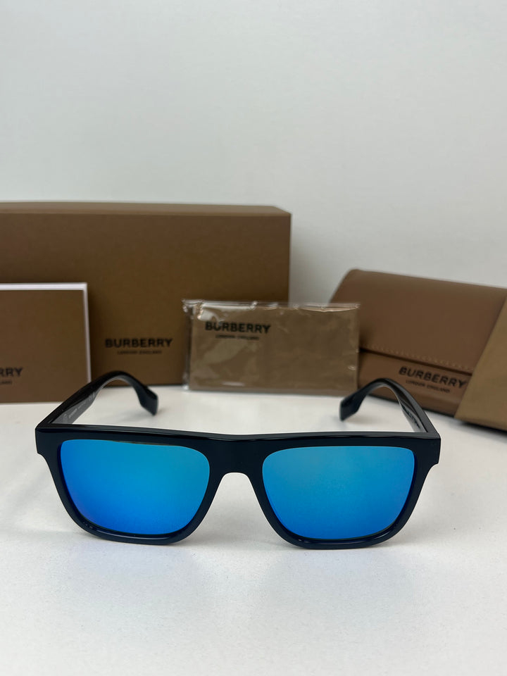 Burberry BE4402U Sunglasses in Black Blue Mirror