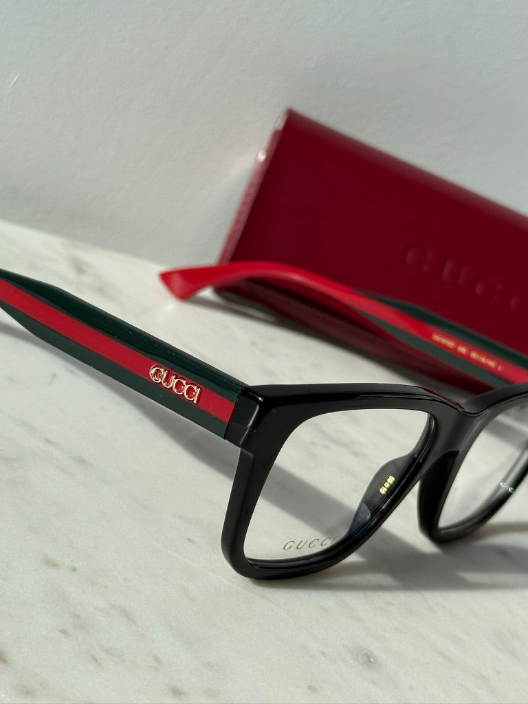 Gucci GG1870O Frames in Black Striped Temple