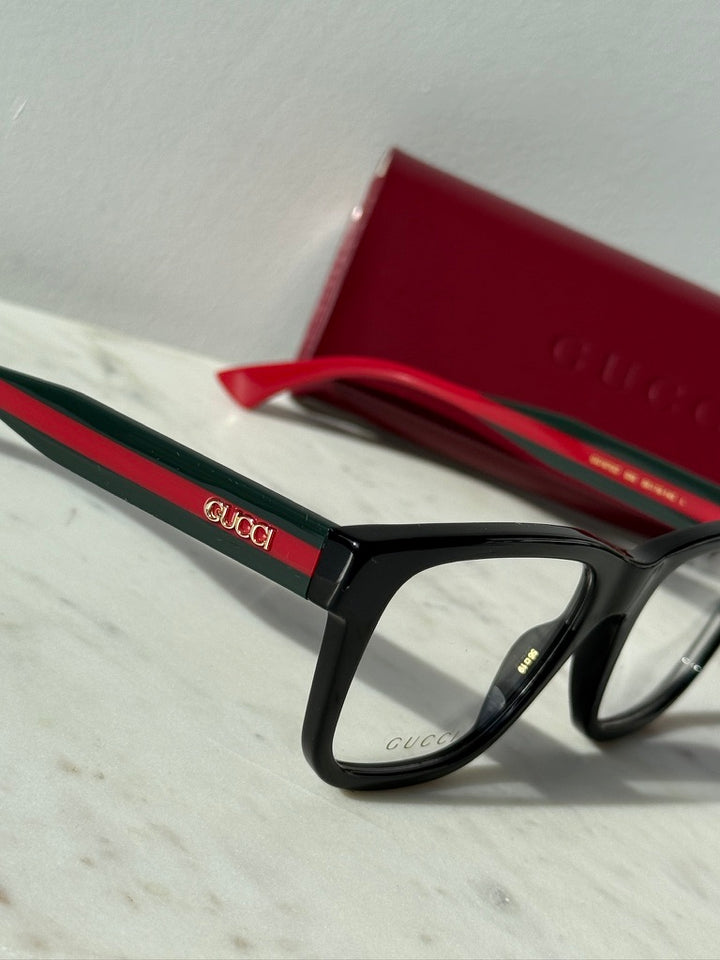 Gucci GG1870O Frames in Black Striped Temple