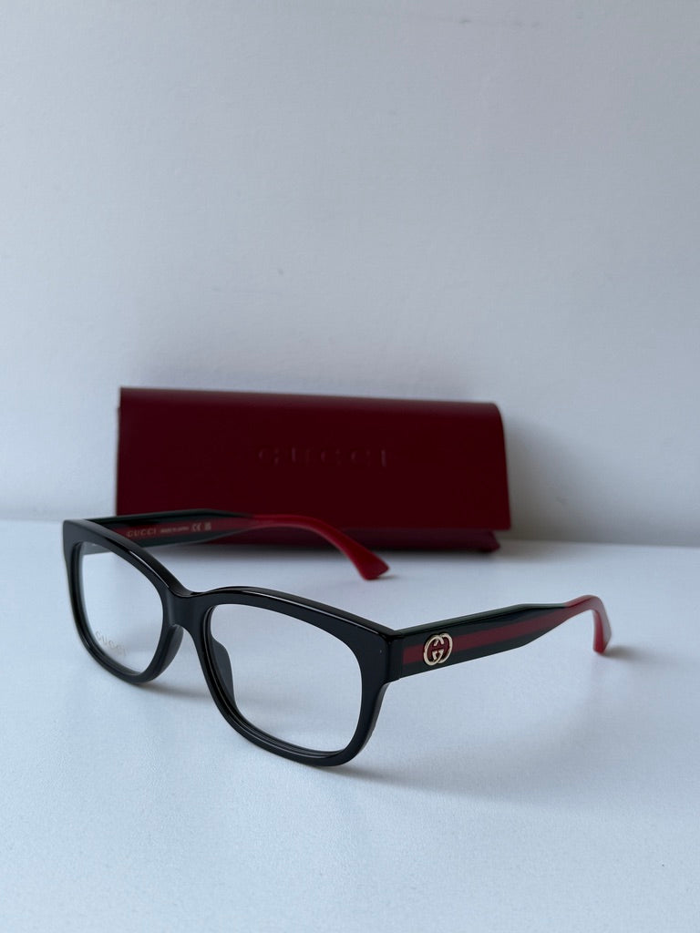Gucci GG0278ON Black Striped Leg Frames