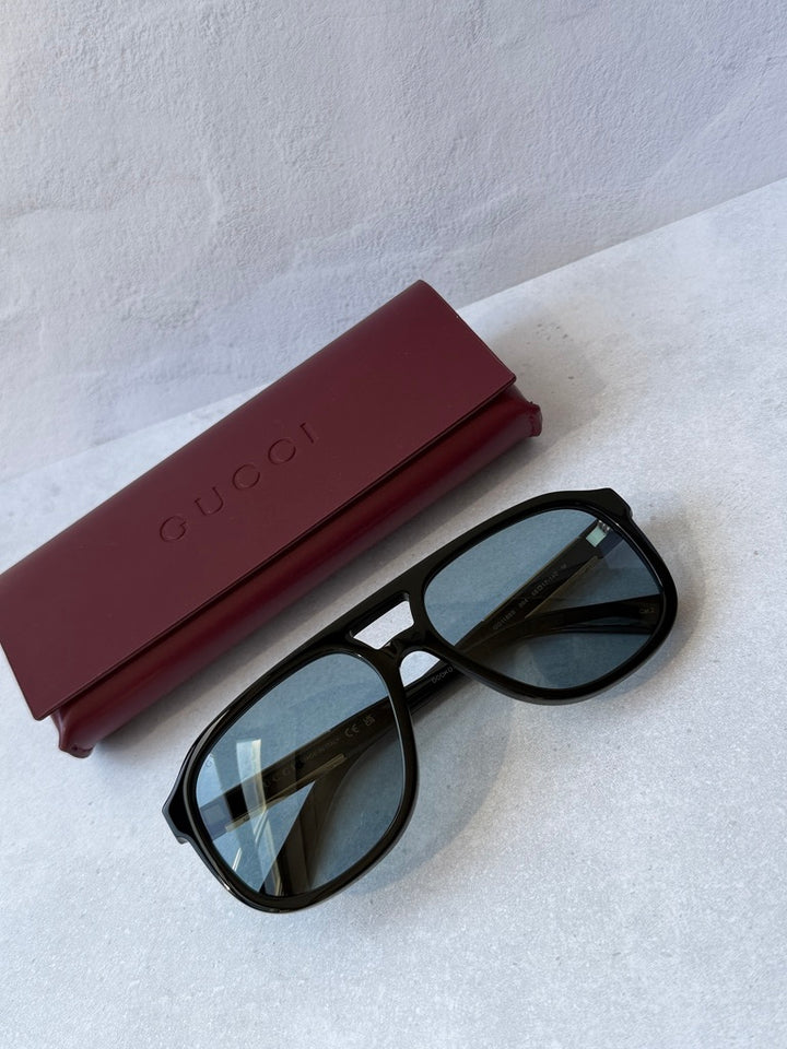 Gucci GG1188S Gafas de sol de aviador en oro negro