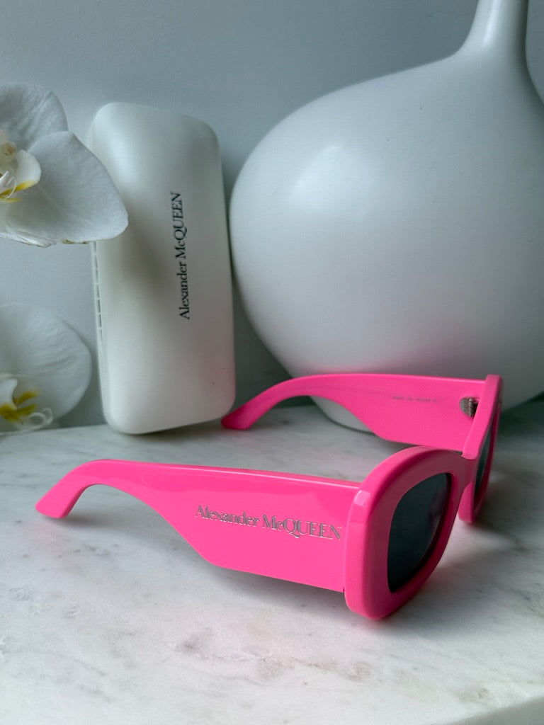 Alexander McQueen AM0434S Pink Cat Eye Sunglasses