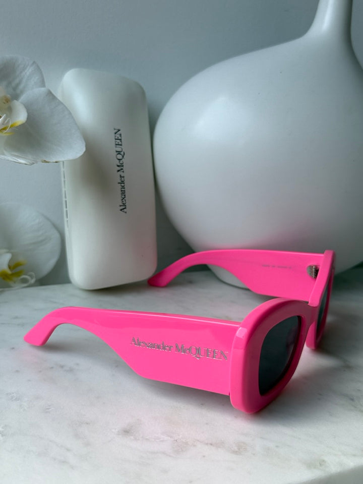 Alexander McQueen AM0434S Pink Cat Eye Sunglasses