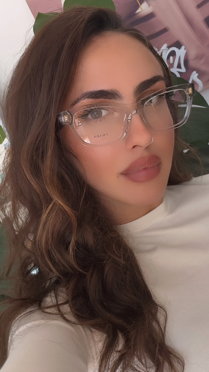 Prada PR B01V Eyeglasses Frames in Clear