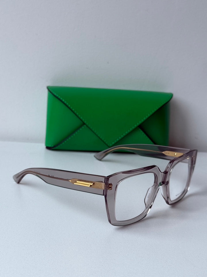 Bottega Veneta BV1409O Transparent Thick Rim Frames