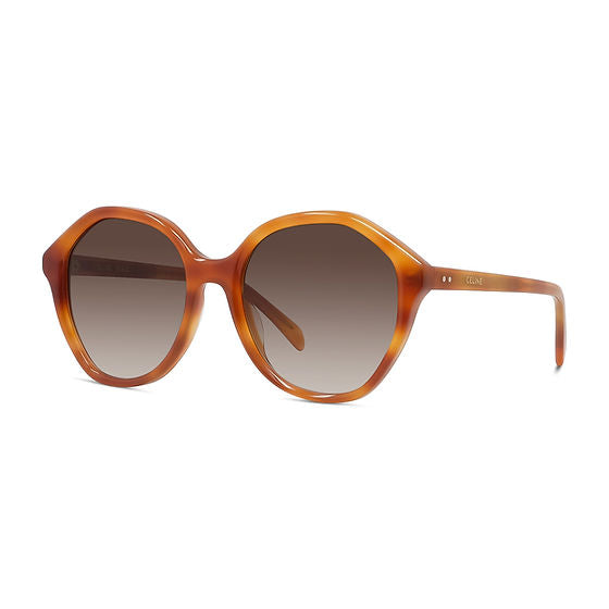 Celine CL40009I Gafas de sol marrones a rayas