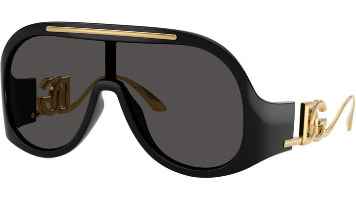 Dolce & Gabbana DG6202 Black Aviator Sunglasses