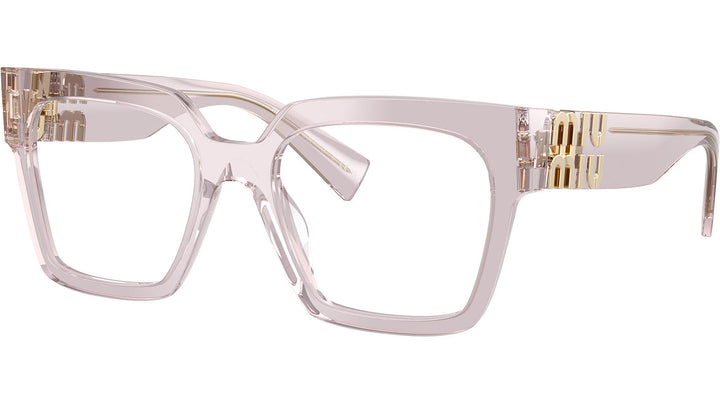 Miu Miu MU04UV Transparent Pink Thick Square Frames
