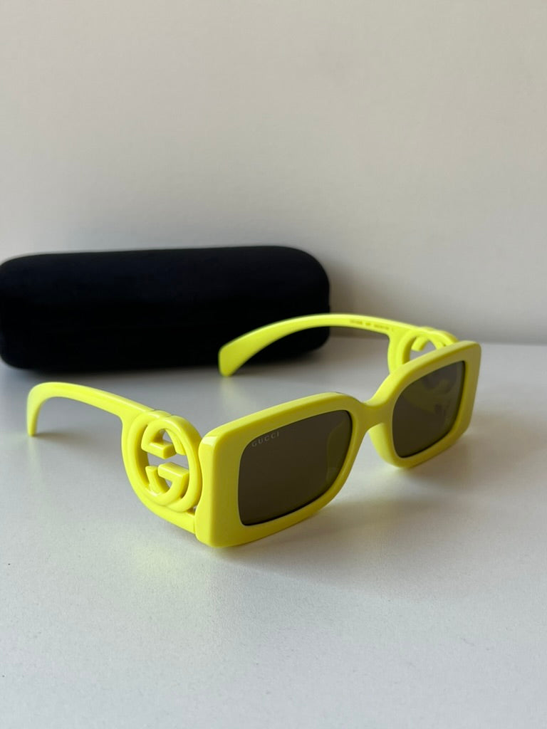 Gucci GG1325S Slim Sunglasses in Yellow