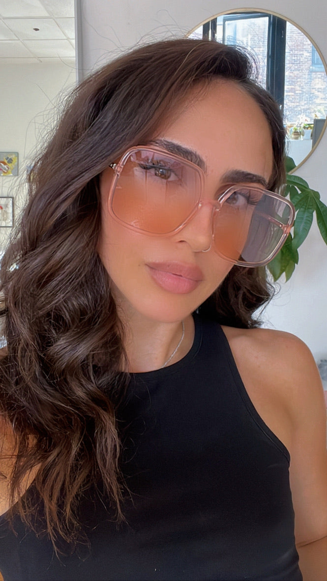 Dior DiorSoStellaire S1U Oversized Sunglasses in Light Pink