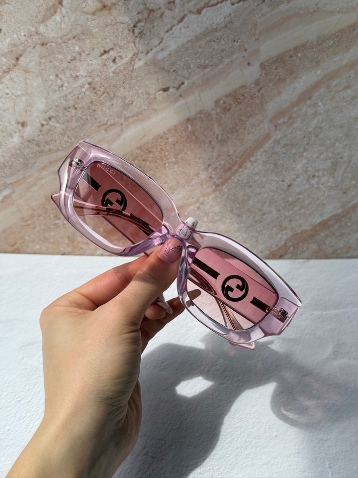 Gucci GG1558SK Transparent Pink Sunglasses