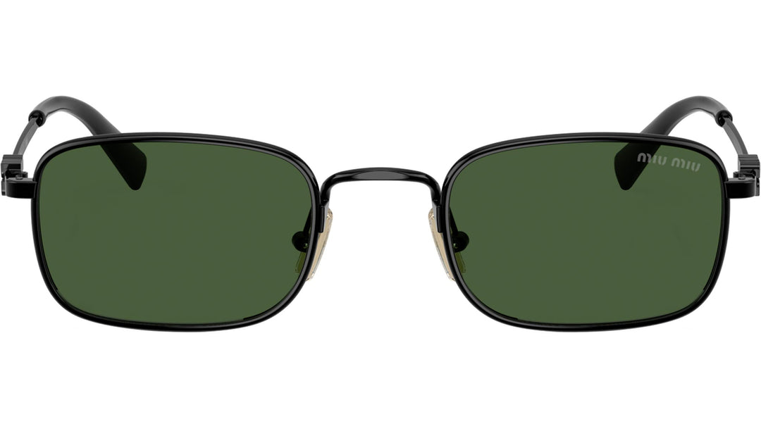 Miu Miu MU A53S Black Square Metal Sunglasses