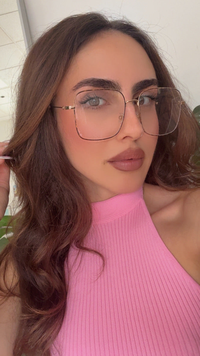 Gucci GG0445O Eyeglasses Frames in Gold Brown