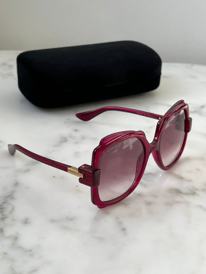 Gafas de sol extragrandes rosas Gucci GG1431S