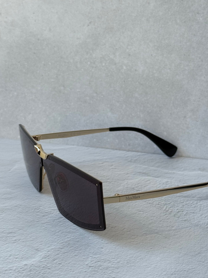 Max Mara MM0118 Sunglasses in Gold Smoke