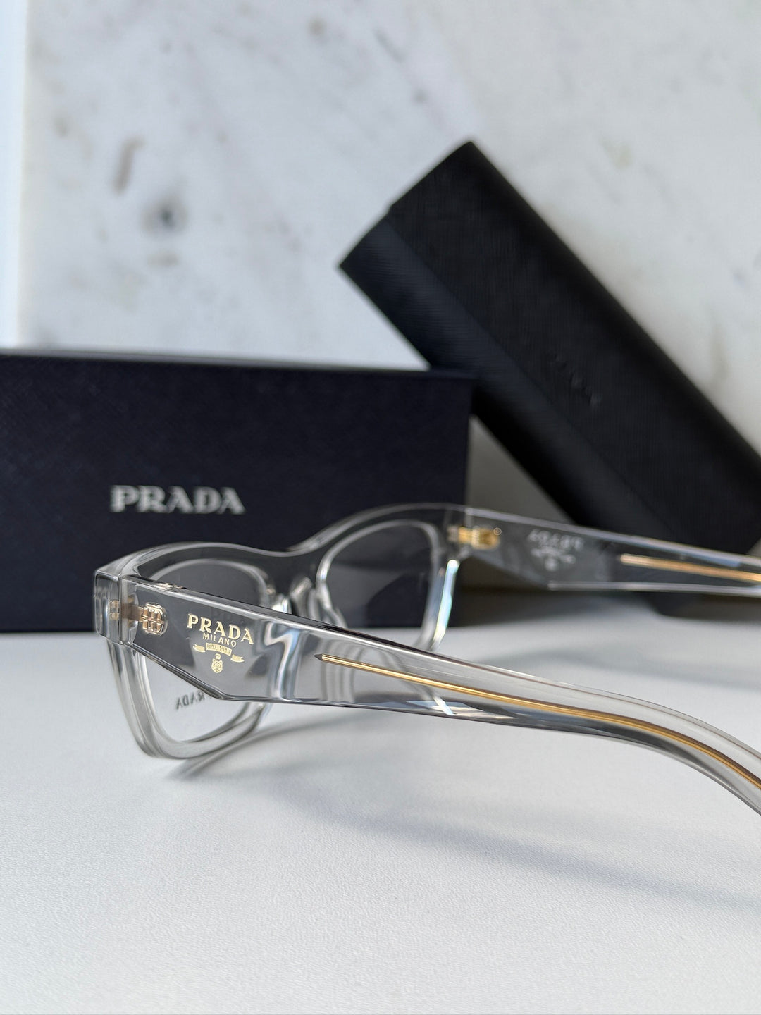 Prada PR B01V Eyeglasses Frames in Clear