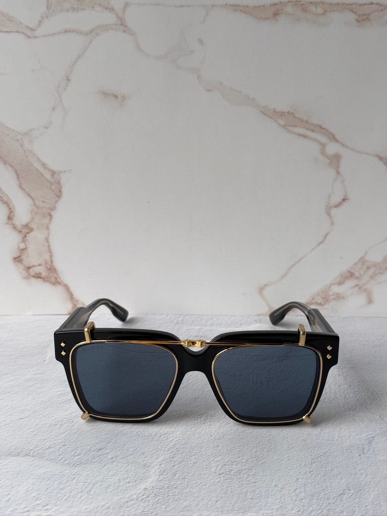 Gucci GG1084S Black Clip On Sunglasses