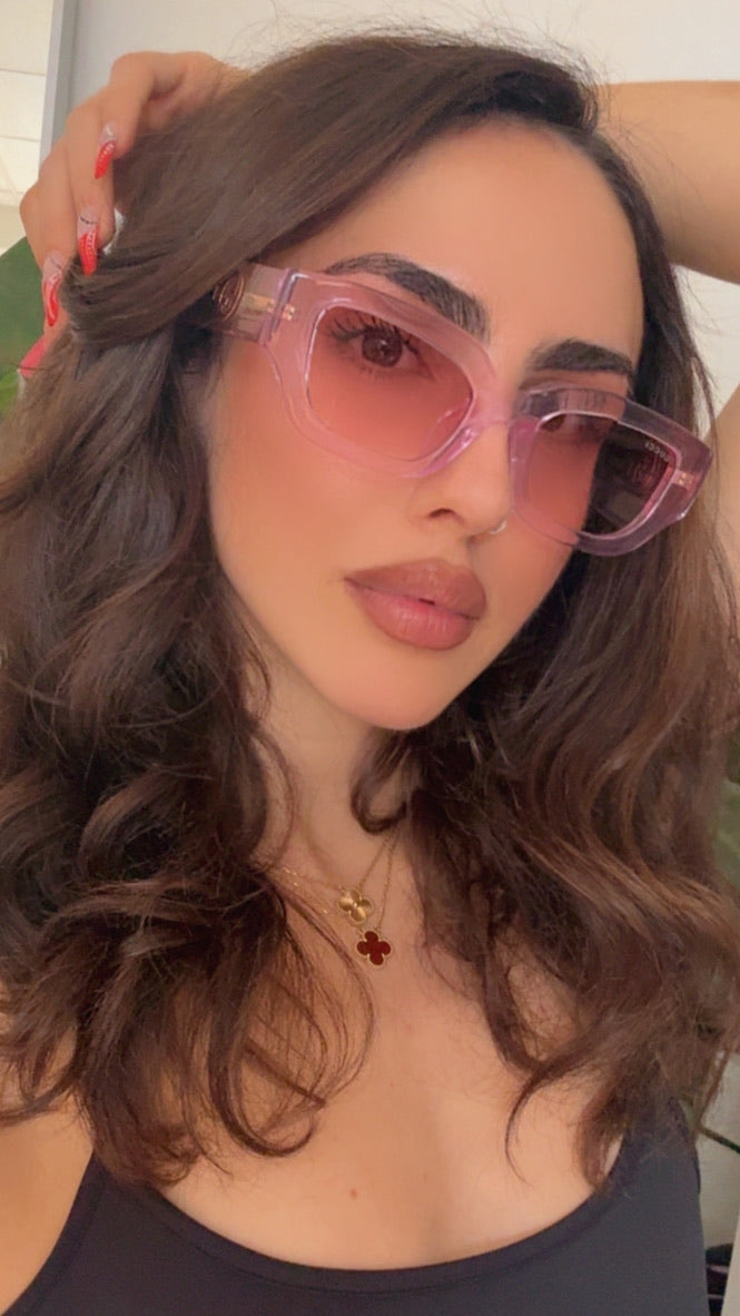 Gucci GG1558SK Transparent Pink Sunglasses