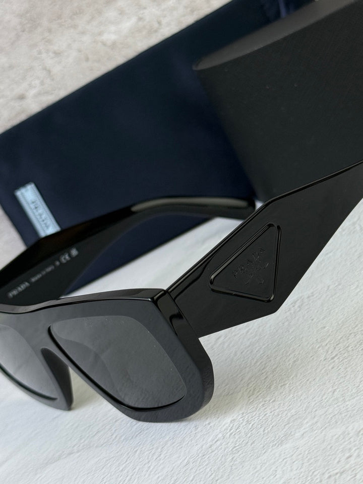 Prada PR D04SU Aviator Sunglasses in Black