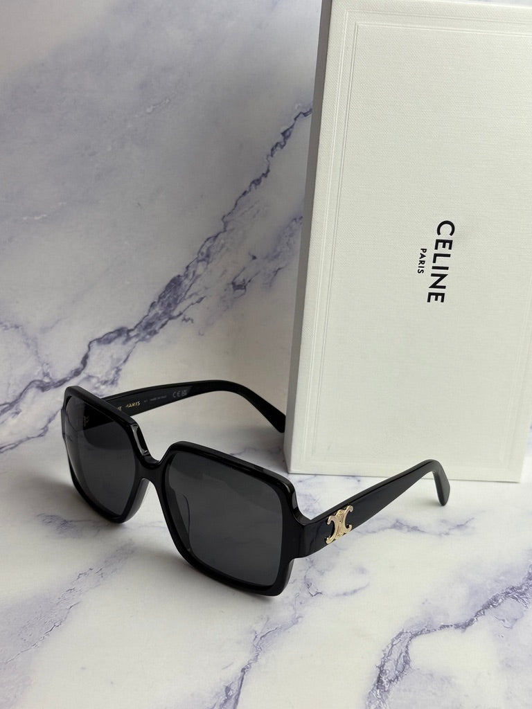 Celine CL40316U Black Square Triomphe Sunglasses