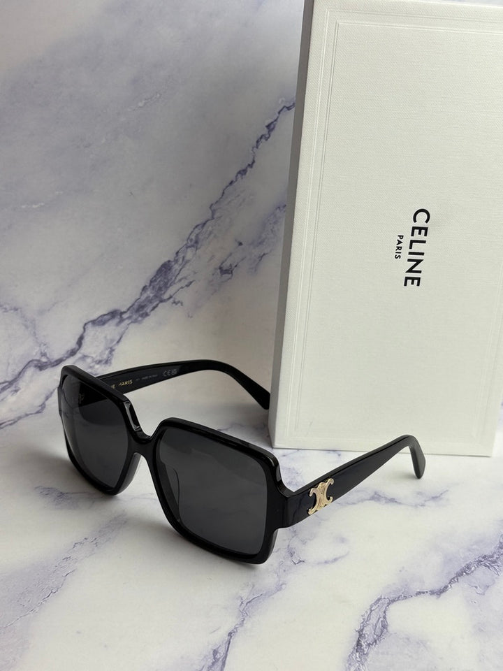 Celine CL40316U Black Square Triomphe Sunglasses