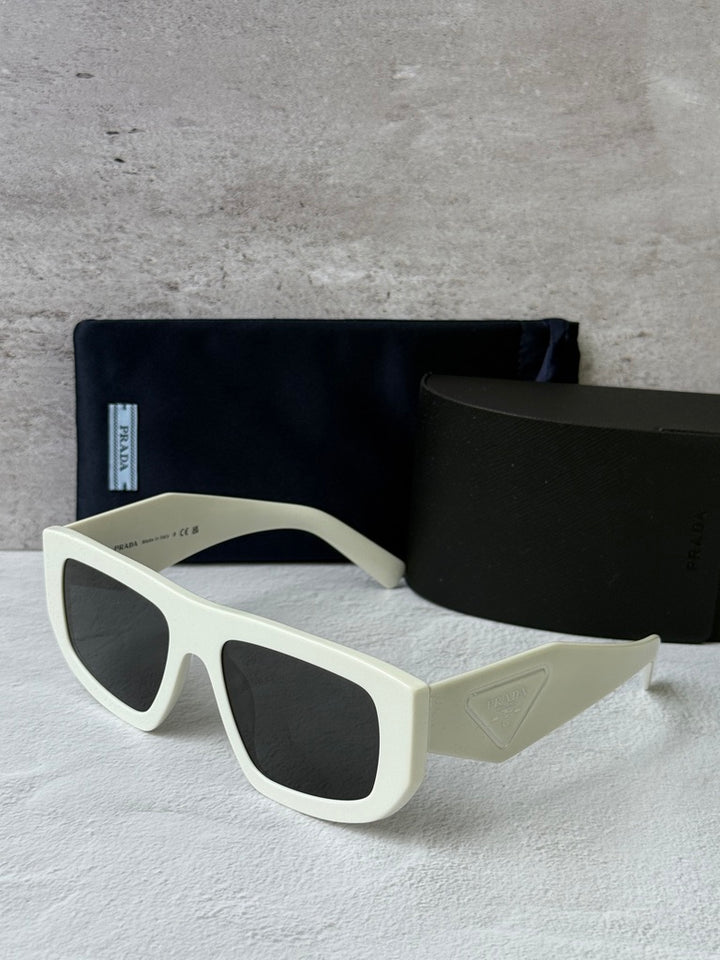 Prada PR D04SU Aviator Sunglasses in White