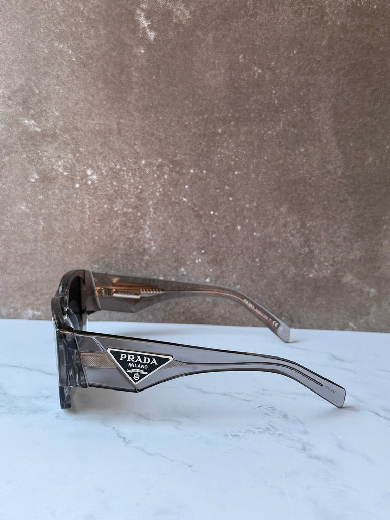 Prada PR10ZS Sunglasses in Transparent Asphalt