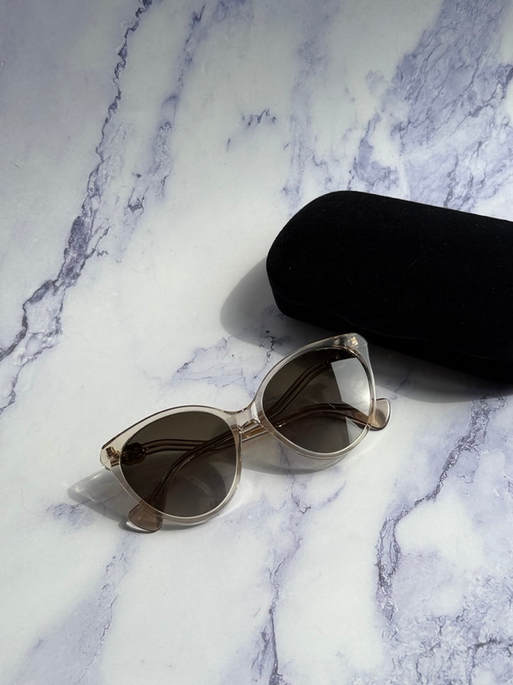 Gucci GG1011S Cat Eye Sunglasses in Clear