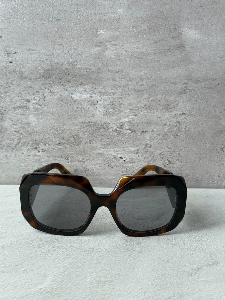 Prada PR B23S Thick Rim Sunglasses in Brown