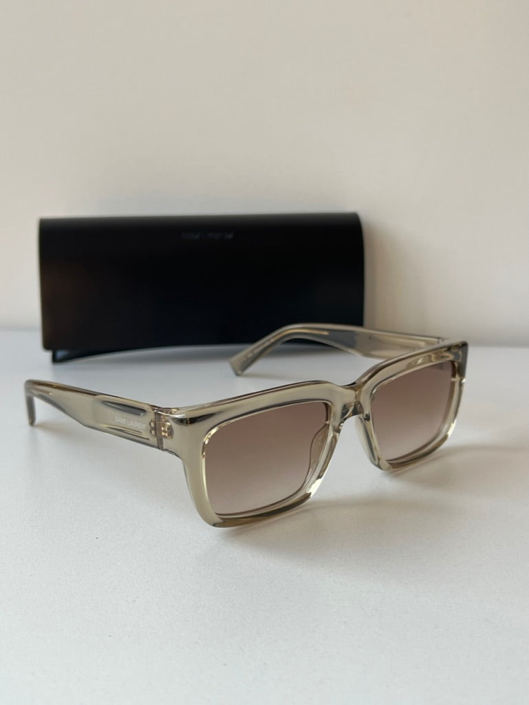 Saint Laurent SL615 Sunglasses in Beige