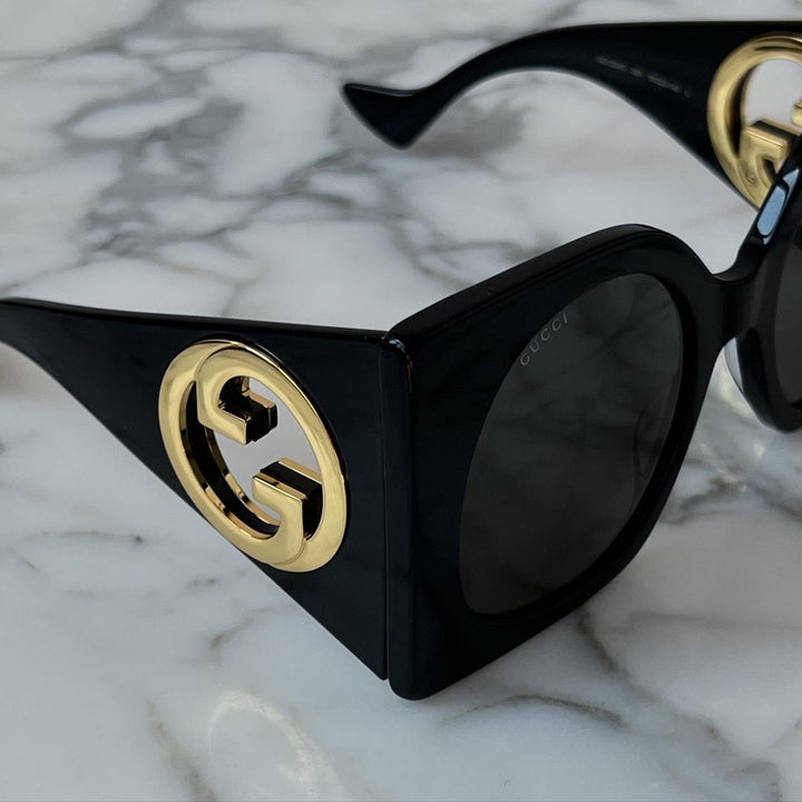 Gucci GG1254S Gafas de sol negras con máscara extragrande