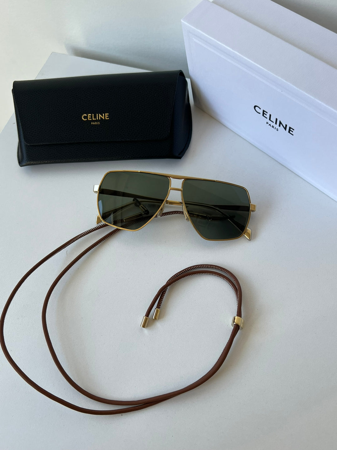 Celine CL4005FN Gafas de sol Marta marrones