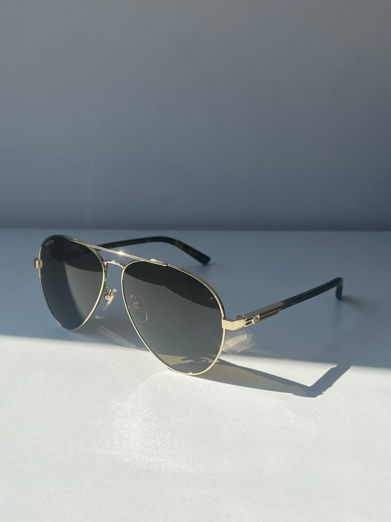 Gucci GG1288SA Gold Aviator Sunglasses