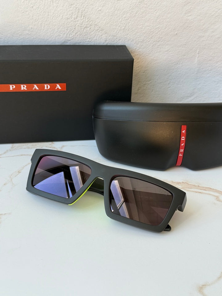 Prada Sport PS A07S Sunglasses in Black Red Mirror