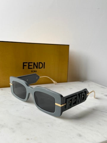 Fendi FE40133I Fendigraphy Grey Square Sunglasses