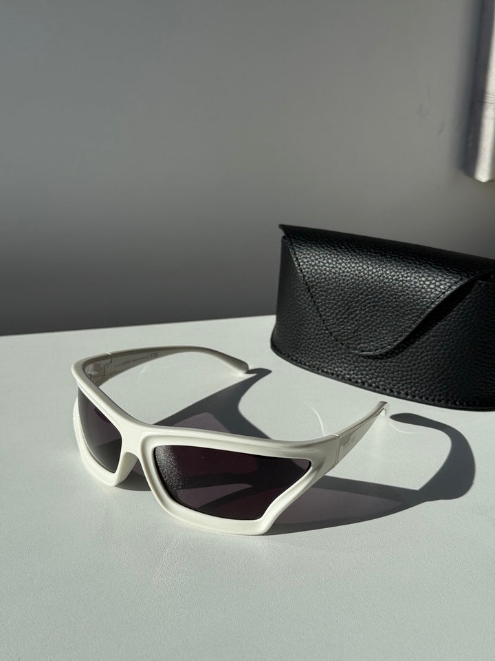 Loewe LW40143U Paula's Ibiza Shield Sunglasses in White