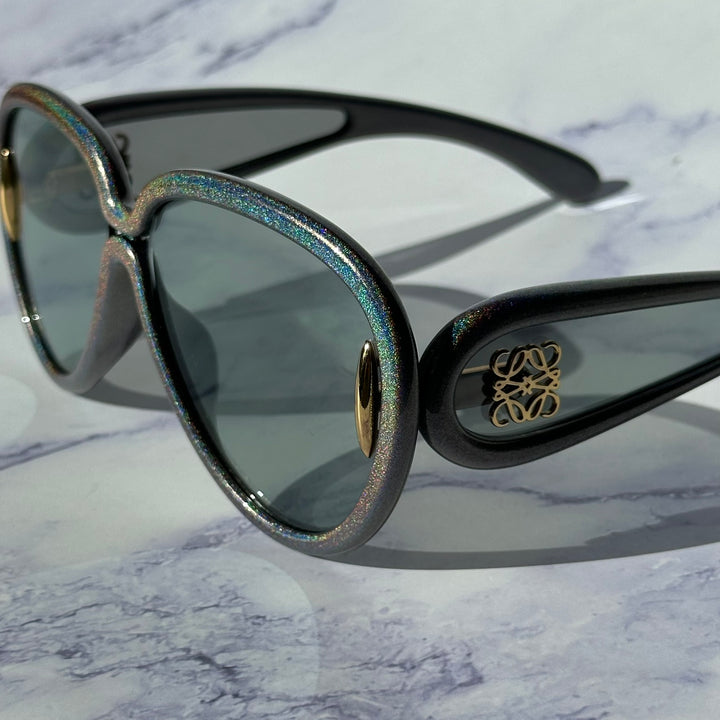 Loewe LW40132I Paula's Ibiza Sunglasses in Iridescent Grey Mirror