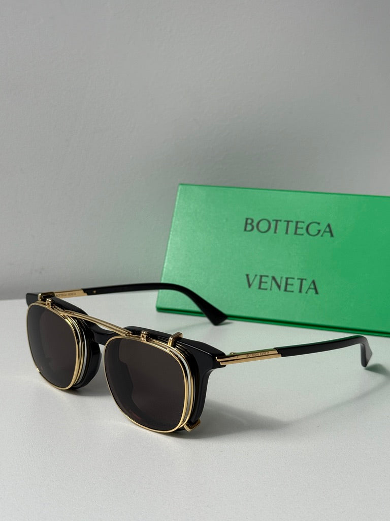 Bottega Veneta BV1429S Clip On Black Sunglasses